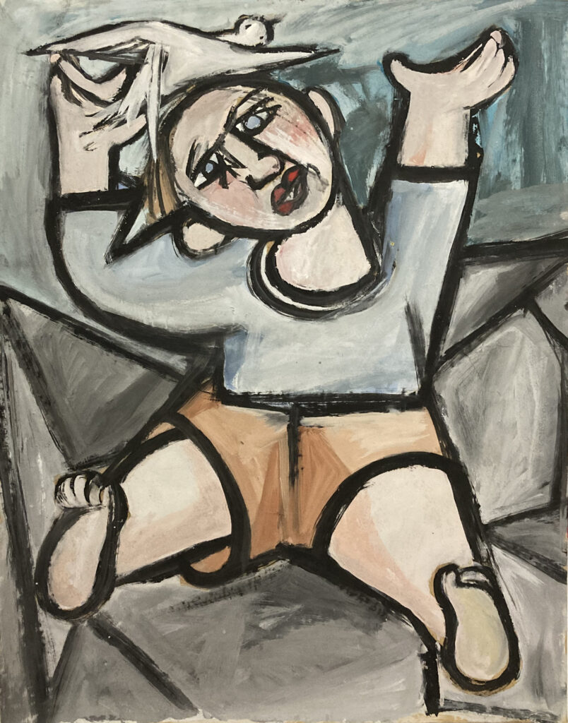 bambino con la colomba